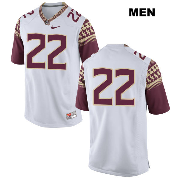 Men's NCAA Nike Florida State Seminoles #22 Adonis Thomas College No Name White Stitched Authentic Football Jersey UYI4869FJ